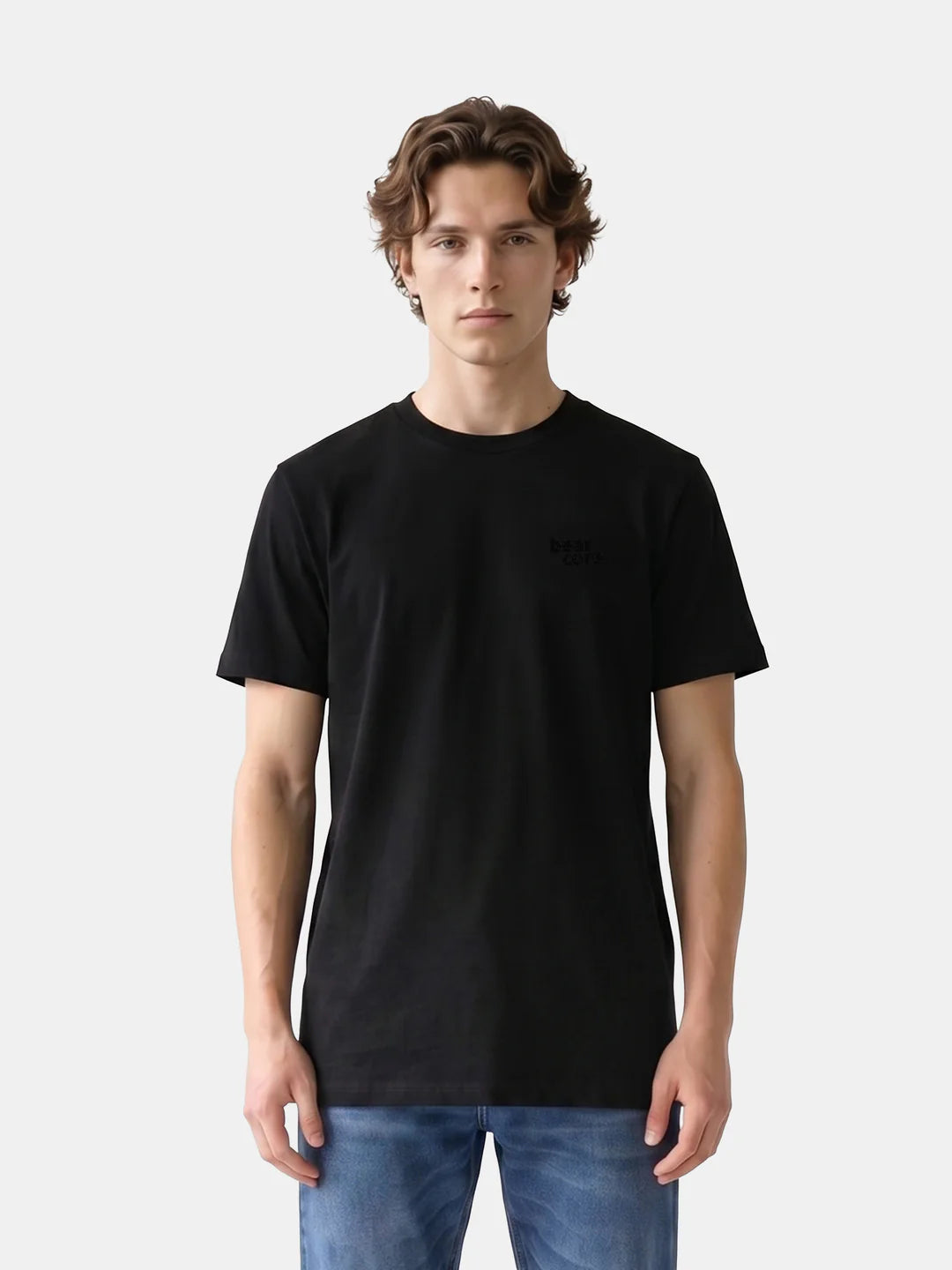 Lzuri Solid Crew Neck T-Shirt